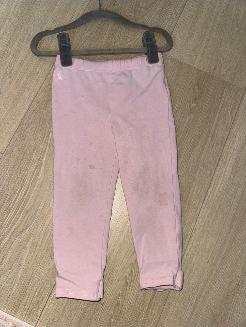 Ralph Lauren Light Pink Girls' Stretch Leggings